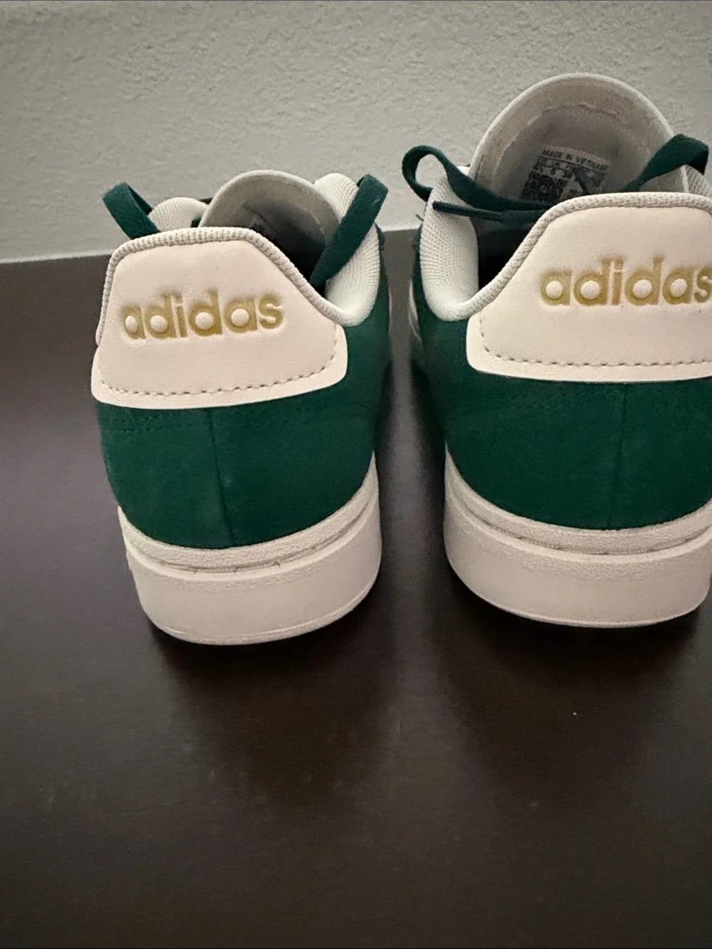 Adidas green & white Sneakers.